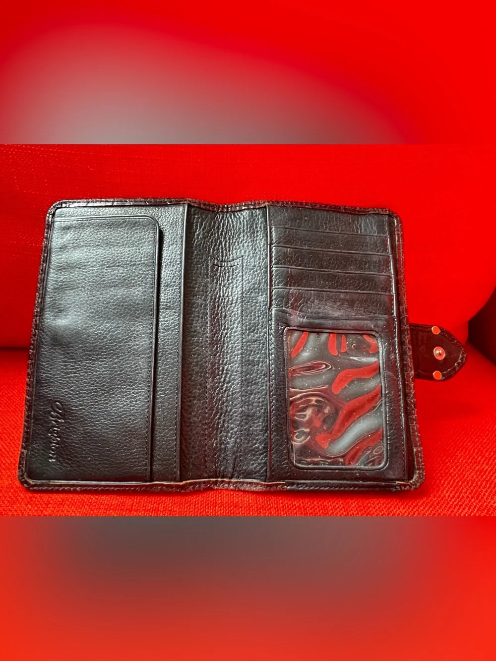 Brighton western chic festival wallet checkbook style vintage leather
